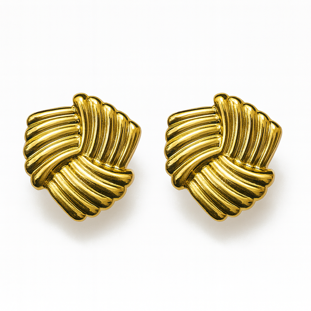 IMG_4782 Textured Wave Studs - Image 1